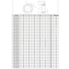 M30X1.5 F TYPE RULMAN PAKET SOMUNU