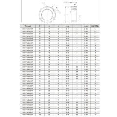 M60x2 F TYPE RULMAN PAKET SOMUNU