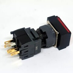 16MM DİKDÖRTGEN BUTON YEŞİL