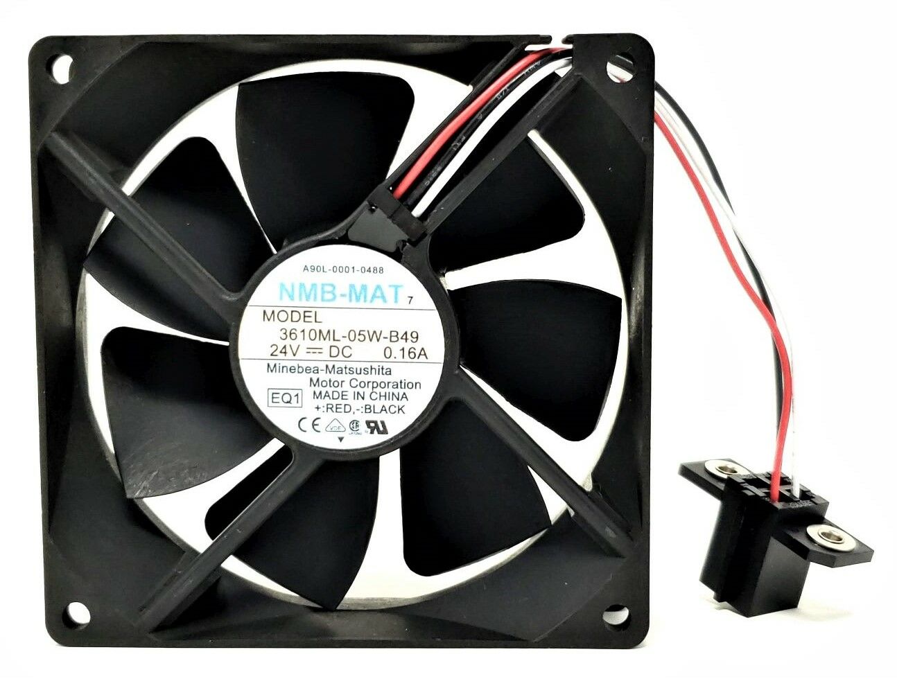 A90L-0001-0488 - NMB 3610ML-05W-B49 SİYAH SOKET FANUC SÜRÜCÜ FANI